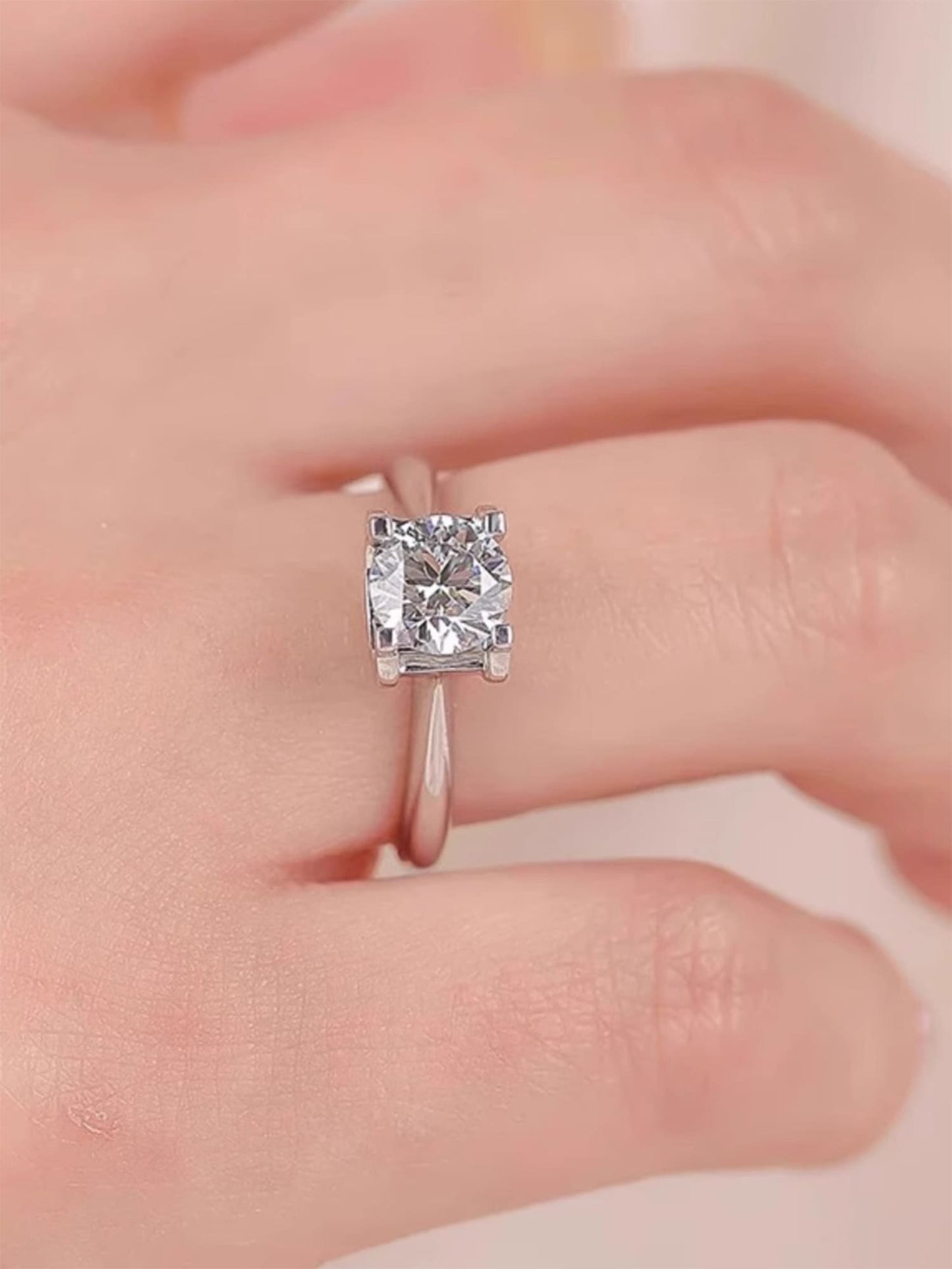 Classic 6-Prong Solitaire Lab Diamond Engagement Ring • D VVS1 EX Cut | VIVADAR