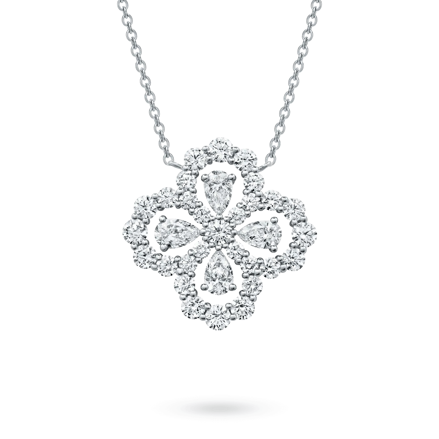 Pendant Necklace • 1.90ct D Color VVS1 Lab Diamond in Platinum, 18K White Gold | VIVADAR
