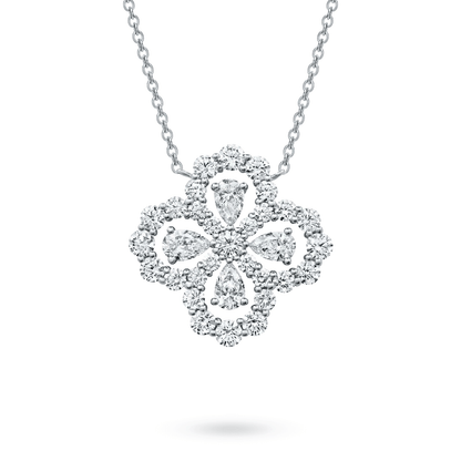 Pendant Necklace • 1.90ct D Color VVS1 Lab Diamond in Platinum, 18K White Gold | VIVADAR